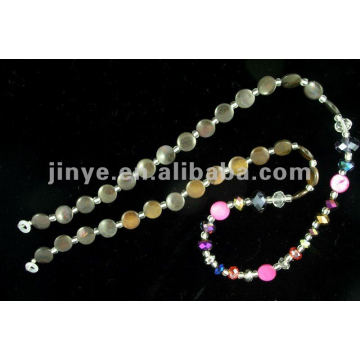 Design de moda Shell Bead Crystal Glasses Lanyard